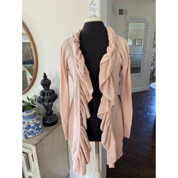 Light Pink/Peachy Cardigan (Size M) - Picture 1 of 5